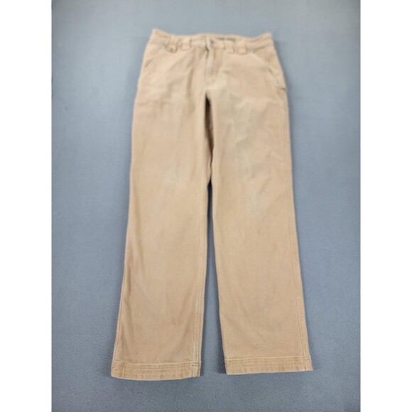 Duluth Trading Co Pants Mens 34x32 Brown Burly Flex Fire Hose Relaxed Fit Work - Picture 1 of 16